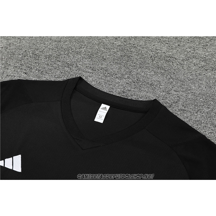 Chandal del Manchester United 23-24 Manga Corta Negro - Pantalon Corto